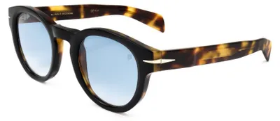 Zdjęcie produktu dla Okulary przeciwsłoneczne dla mężczyzn David Beckham DB 7041/S, czarne z ramką w kolorze havana, rozmiar 48/24/145