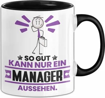 Produktbild von Manager Geschenk Tasse So Gut Kann Nur Ein Manager Aussehen Geschenkidee Kaffee-Becher (Schwarz)
