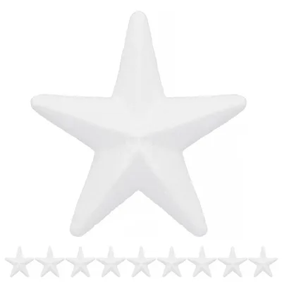 Obrázok produktu pre Polystyrénová hviezda - 12 cm, biela SPRINGOS CA0235