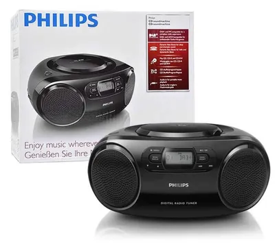 Obrázek produktu pro Philips AZB500, 1,85 kg, Černá, Přenosný CD přehrávač