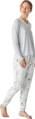 Immagine prodotto di J&J Brothers - Pigiama da donna con scollo a V e maniche lunghe JJBEP1101