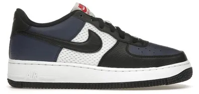 Obrázok produktu pre Nike Air Force 1 Low v tmavomodrej a čiernej farbe (verzia pre dievčatá) - veľkosť EU 36