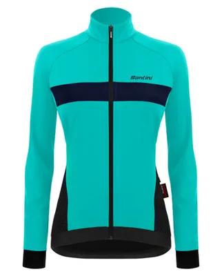 Produktbild von Santini Fahrrad-Thermojacke - CORAL BENGAL LADY - Türkis M