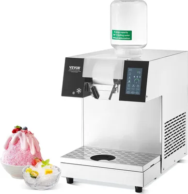 Zdjęcie produktu dla Kruszarka do lodu z chłodzeniem powietrznym – do lodów i napojów 230 kg/24h