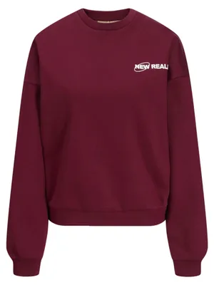 Imagen del producto de JJXX, suéter de cuello redondo para mujer, modelo Jxruby RLX Ls, color Cabernet, talla M (UE)