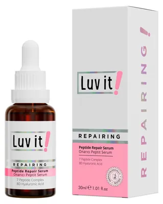 Produktbild von Peptid Serum mit 7-fach Peptidkomplex & Hyaluronsäure gegen Falten – Luv it!