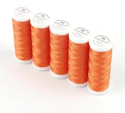 Produktbild von Ackermann Embroidery 40 Stickgarn 5x260m 2813 Orangerot