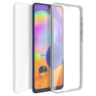 Produktbild von Avizar, 360° Rundum-Schutzhülle (Vorder- und Rückseite) für Samsung Galaxy A31, Transparent
