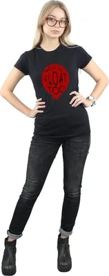 Produktbild von It - "You'll Float Too" T-Shirt für Damen BI44069 (XXL) (Weiß)