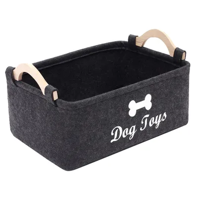 Produktbild von Aufbewahrungsboxen für Hundespielzeug, FaltbarAufbewahrungskorb,(Schwarz)