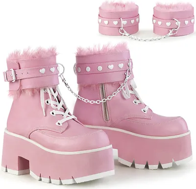 Zdjęcie produktu dla Buty damskie ASHES-57 marki DemoniaCult, różowy , EU 37, US 7