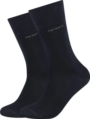 Produktbild von 2er Pack camano ca-Soft Socken Uni 0004 - navy 35-38