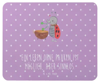 Produktbild von Mr. & Mrs. Panda Mousepad Pauken Leben - Lavendeltraum - Geschenk, pc, Lernen, Orchester, Musik, Instrument, Musikinstrument, klassische, Schlagzeug, Mouse Pad, Musiker