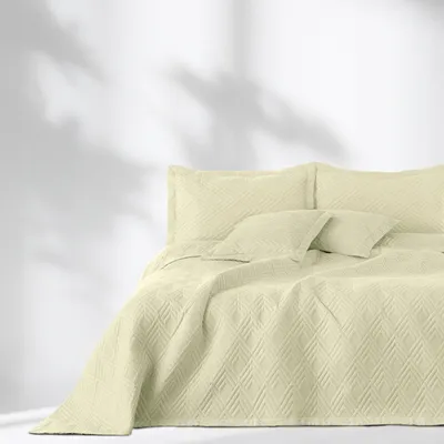 Produktbild von RESTILO Bettüberwurf Beige Gesteppt King Size 240x260cm