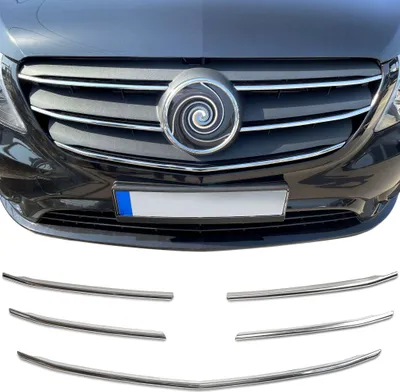 Image de Grille de calandre en acier inoxydable pour MERCEDES VITO W447 | MOPF à partir de 2020>