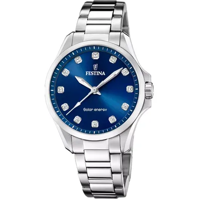 Produktbild von Festina F20654/4 Solar Energy Damenuhr Edelstahl solar blau 34mm 149,00