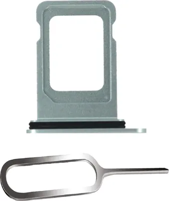 Produktbild von iPHONE 15 / PLUS SIM KARTEN HALTER TRAY ADAPTER FACH STECKER SLOT CARD + NADEL GRÜN