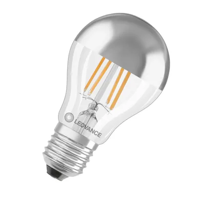 Produktbild von LEDV LED Bulb 6,5-50W/827 650lm 300° E27 kuppenverspiegelt silber EEK F
