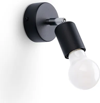Produktbild von Wandleuchte FORNES 1 schwarz 1xE27 15W Stahl 14x8x8cm Sollux Lighting