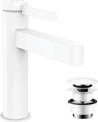 Immagine prodotto di hansgrohe Finoris robinetterie de lavabo monocommande 110 avec vidage PUSH-Open, portée 139mm, 76023700, 76023700