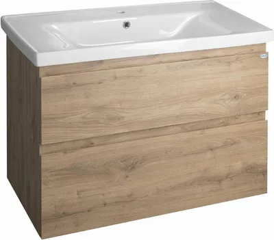 Image de ALTAIR Armoire basse 86,5x60x45cm, chêne Emporio