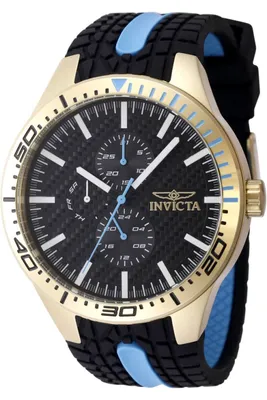 Obrázok produktu pre Invicta Racing 48874 Pánske Hodinky - Quartz Hnací Mechanizmus - Nerezová Oceľ s Čiernym Ciferníkom - 46 mm