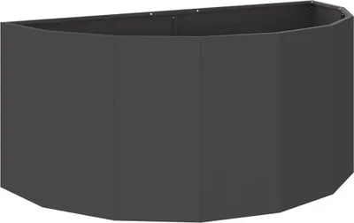 Produktbild von vidaXL Pflanzkübel Schwarz 120 x 60 x 50 cm Stahl