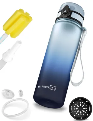 Produktbild von My Vesperbox® Trinkflasche Kinder [500ML] - Wasserflasche Kohlensäure Geeignet & Auslaufsicher - Water Bottle Kids - für Schule & Sport - Kinderflasche für Mädchen & Jungen - inkl. Ersatzdichtung