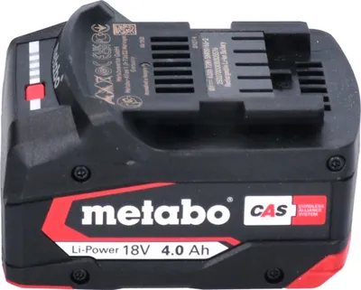 Produktbild von Metabo Akku Set 2x Li-Power Akkupack 18 V 4,0 Ah CAS Li-Ion ( 2x 625027000 ) mit Ladestandsanzeige