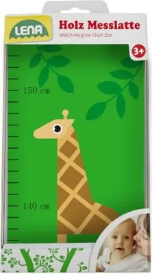 Image de Mètre pliant Lena Zoo junior 90 cm, en bois, vert/bleu, 5 sections