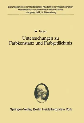 Obrázek produktu pro Untersuchungen zu Farbkonstanz und Farbgedächtnis