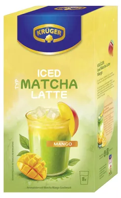 Krüger Iced Typ Matcha Latte Mango 8er Packung 160g