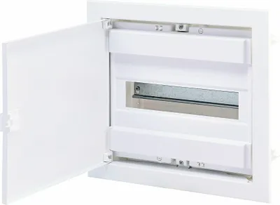 Produktbild von Modulbox mit Metalltür für 12 Module, Unterwand, geschlossen, 346x317x88 mm