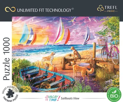 Zdjęcie produktu dla Puzzle TREFL UFT Vacay Time: Widok żaglowca 1000 elementów 147686