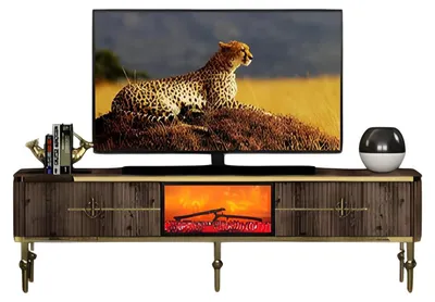 Obrázek produktu pro Televizní stolek Příborník Skříňka do obývacího pokoje Dekorativní krb Minimalistický stylový