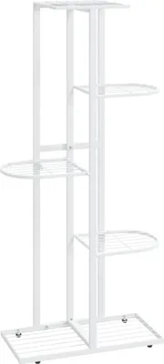 Produktbild von vidaXL Blumenständer 5-Etagen 43x22x98 cm Weiß Metall