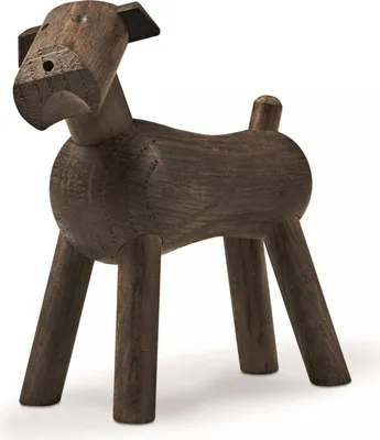 Produktbild von Kay Bojesen Hund TIM Holzfigur dunkles Holz 39213