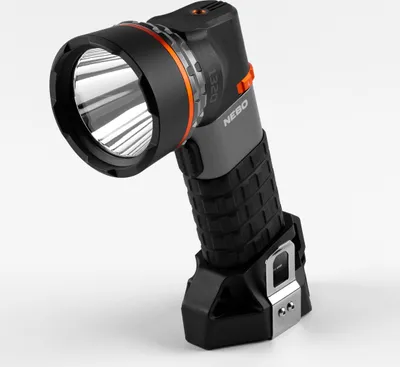 Obrázok produktu pre NEBO NEB-SPT-1000-G, Baterka, Čierna, Šedá, Oranžová, Hliník, Guma, Tlačidlá, Nabíjanie, Výkon, 1 m