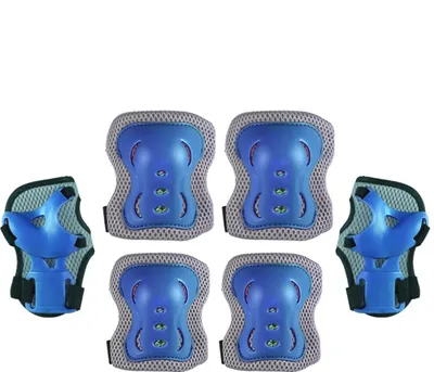 Produktbild von Schoner-Sets, 6er-Set, Schoner-Set für Kinder, Protektoren für Inline-Skating-Fahrräder-Skateboard, Schutzhülle für Skateboards und Rollschuhlaufen