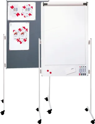 Produktbild von FRANKEN Multifunktionstafel Kombiflipchart 760 x 1.210 mm Speditionsversand
