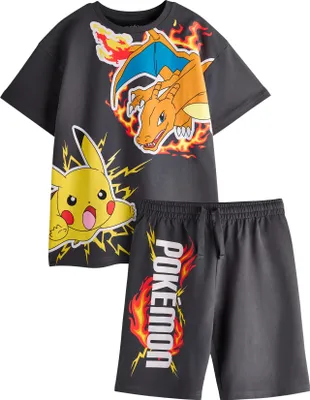 Produktbild von Pokemon - T-Shirt und Shorts für Jungen NS8708 (128) (Schwarz)