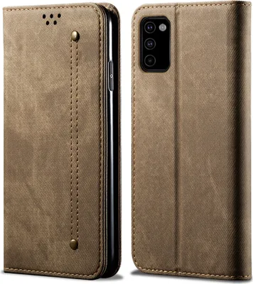 Obrázek produktu pro Galaxy M51 Pouzdro, Kožené Peněženkové Pouzdro s Magnetickým Uzavíráním a Stojánkem pro Samsung Galaxy M51 Khaki