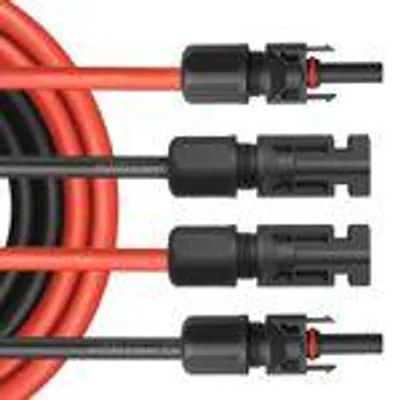 Produktbild von Solar Verlängerungskabel Solarkabel f. Solarmodule Kabel Stecker 1500V 4mm² 6mm²Kabelquerschnitt:6mm²;Länge:2x 15m incl. Stecker
