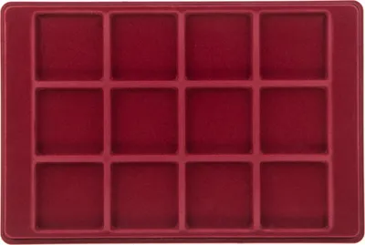Produktbild von MC.Sammler Münzentableau Münztableau mit Schutzdeckel für 12 Münzen - 63mm x 63mm | Münzkoffer | Münzkassette | verschiedene Varianten zur Auswahl