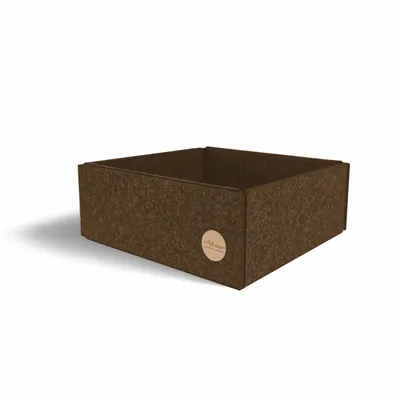 Produktbild von Aufbewahrungsbox CLEAN Filz 19,5 x 20 x 8 cm ohne Deckel in hellbraun meliert