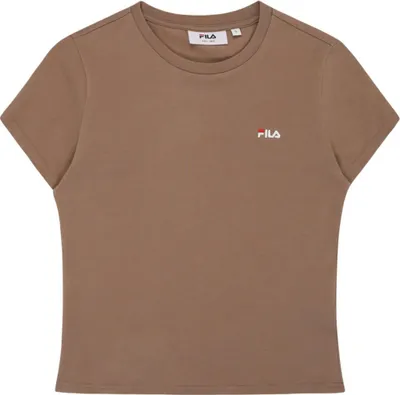 Produktbild von Fila Damen T-Shirt mit gesticktem Logo, taillierter Schnitt, minimalistisches Design