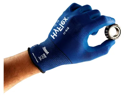 Produktbild von HyFlex 11-818 Mehrzweckhandschuhe, Mechanikschutz, Blau, Größe 9 (12 Paar)