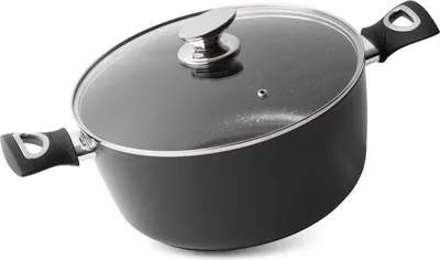 Zdjęcie produktu dla Garnek MagicHome Black Line, 28 cm, 5900 ml, z pokrywką