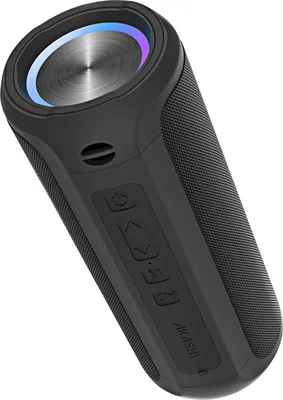Produktbild von Akashi Nishin, 2.0 Kanäle, 10 W, Verkabelt & Kabellos, USB Typ-A, USB Typ-C, Tragbarer Stereo-Lautsprecher, Schwarz