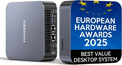 Zdjęcie produktu dla Mini komputer GEEKOM Intel GT13 Max z procesorem Intel Core Ultra 9-185H (14. generacji), stacjonarny komputer, 1 TB SSD + 16 GB pamięci RAM